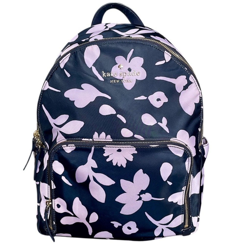 Kate Spade Floral Navy and Pink Backpack